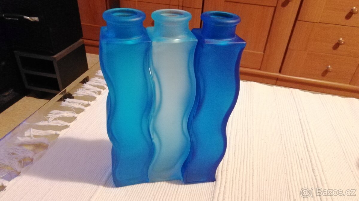 dekorativní vázičky - modré