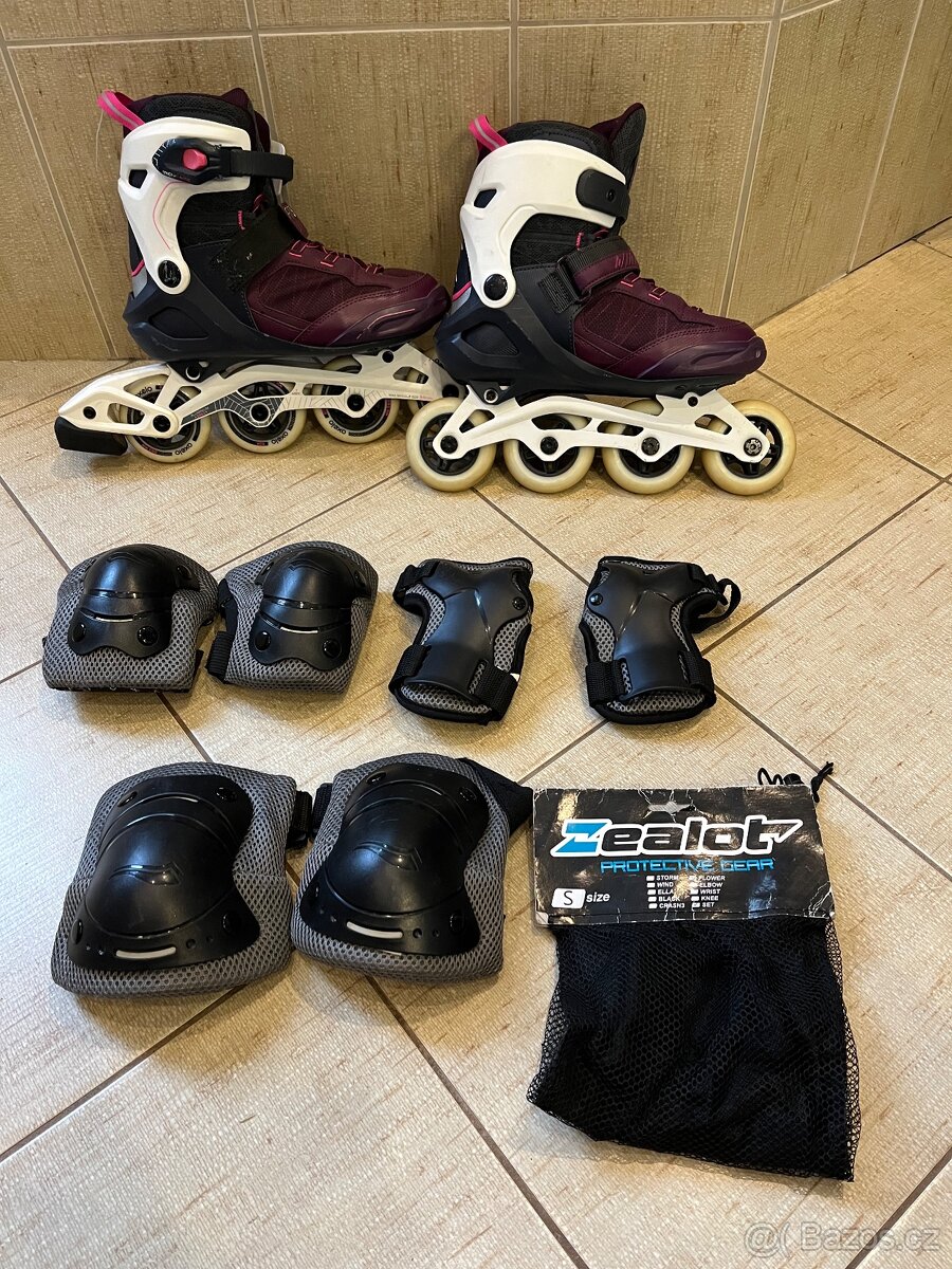 Dětské kolečkové brusle Oxelo Fit5 EU 39