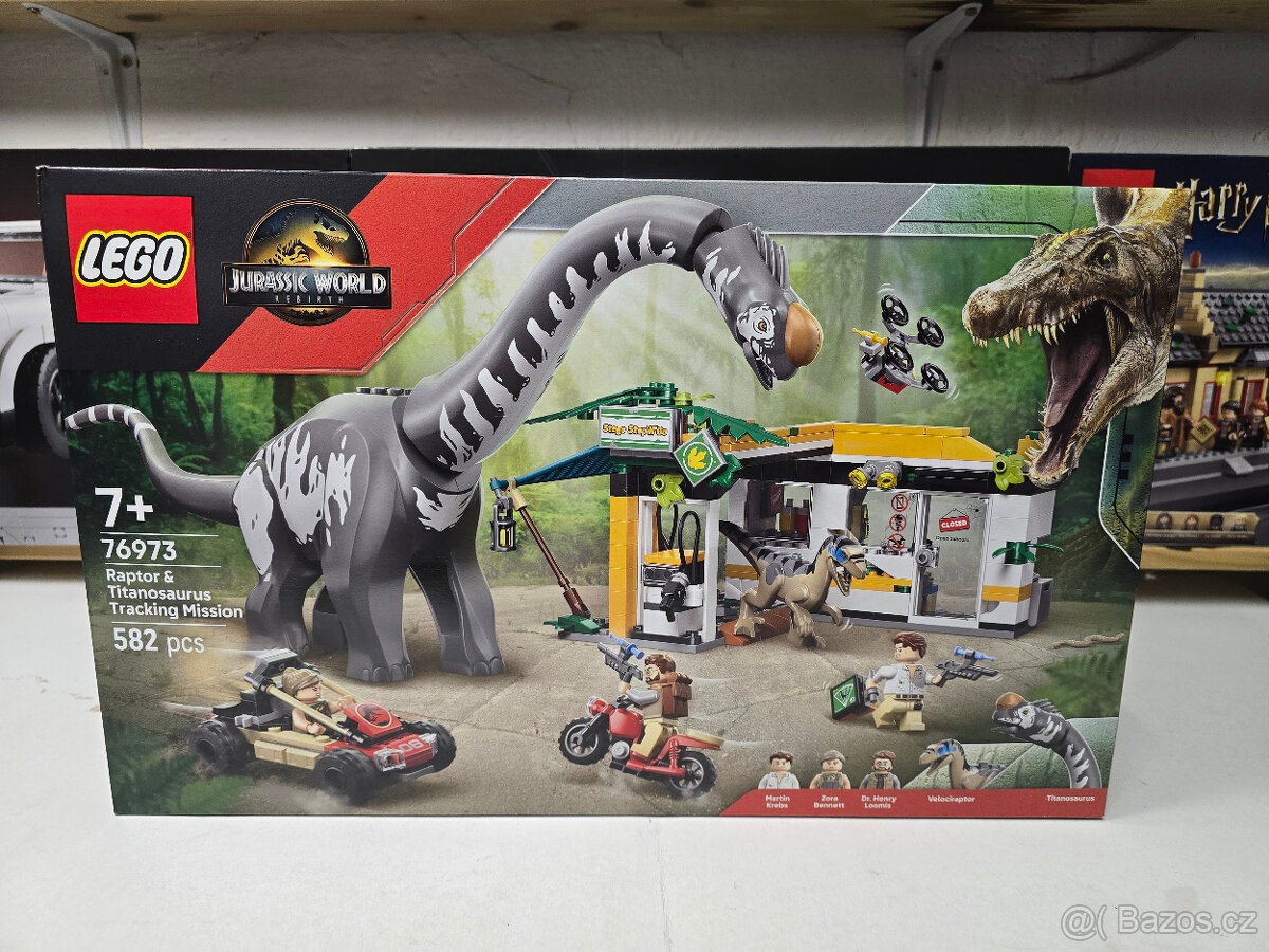 LEGO® Jurassic World 76973 Mise na sledování raptora a titan