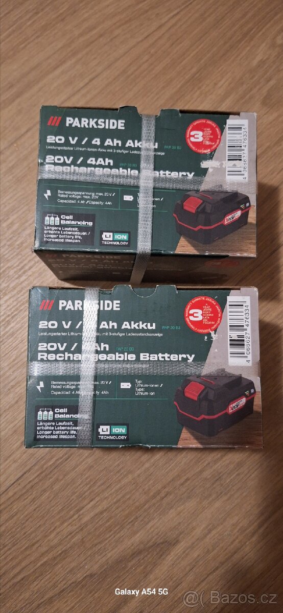 Parkside baterie 20V 4Ah.