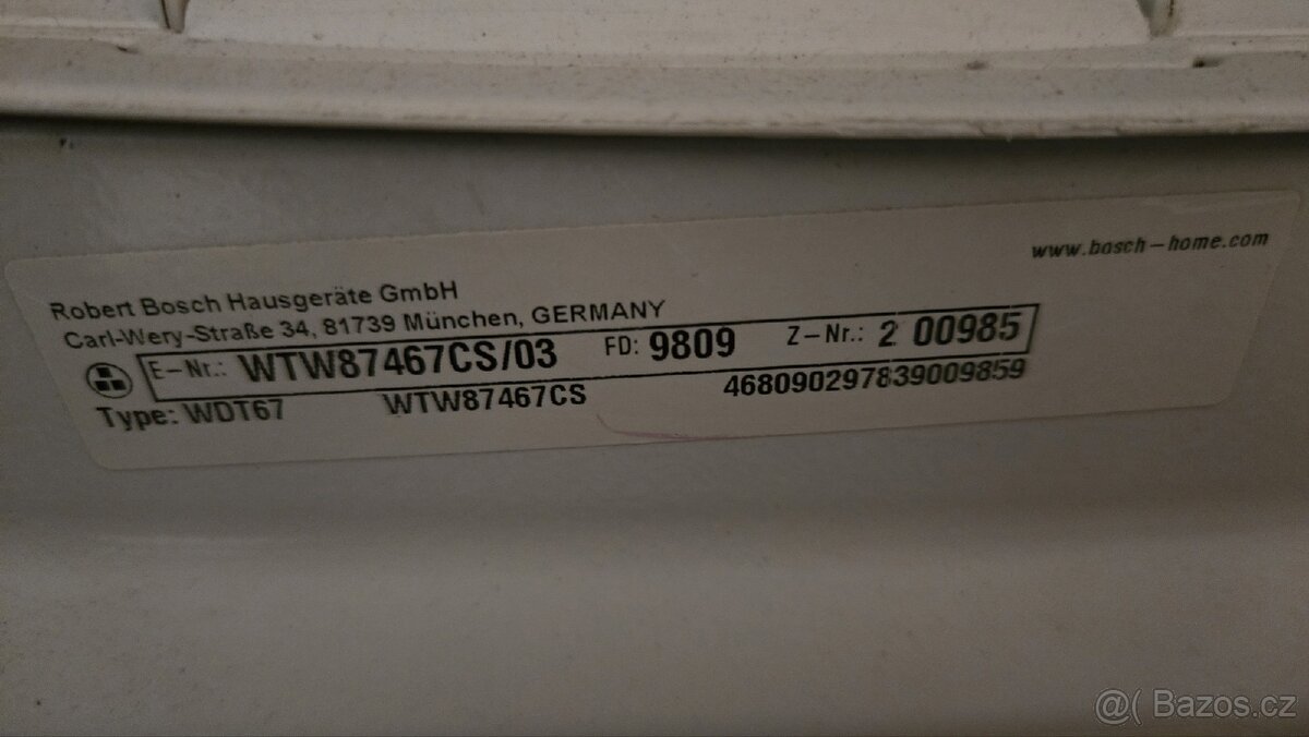 PRODAM susicku pradla BOSCH SERIE 6.