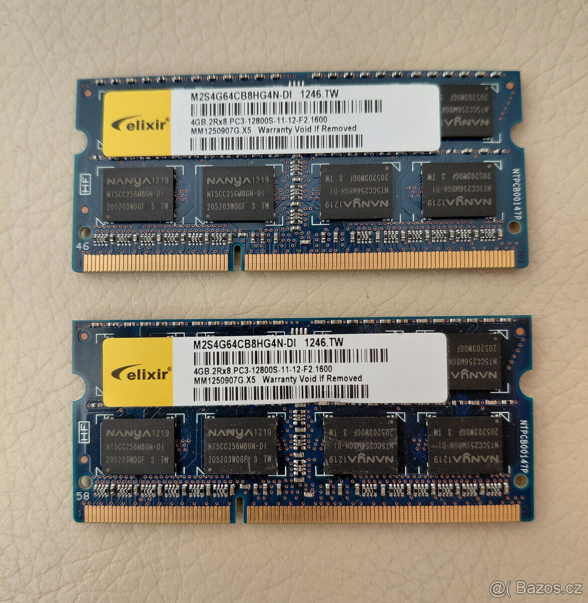 RAM do notebooku 2 x 4GB (DDR3 1600MHz)
