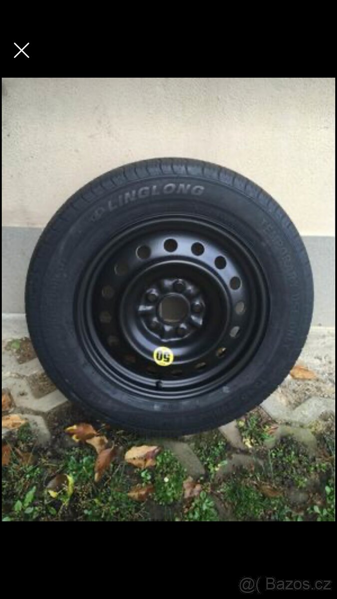 Nová dojezdová pneu, rozteč disku 5x114,3