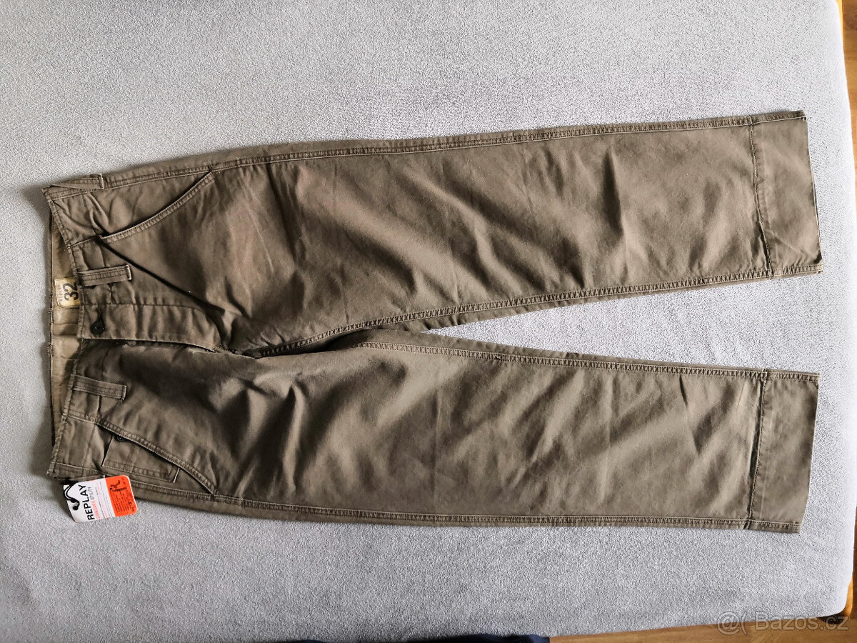 Nové dětské značkové kalhoty Replay, vel. W32/L34