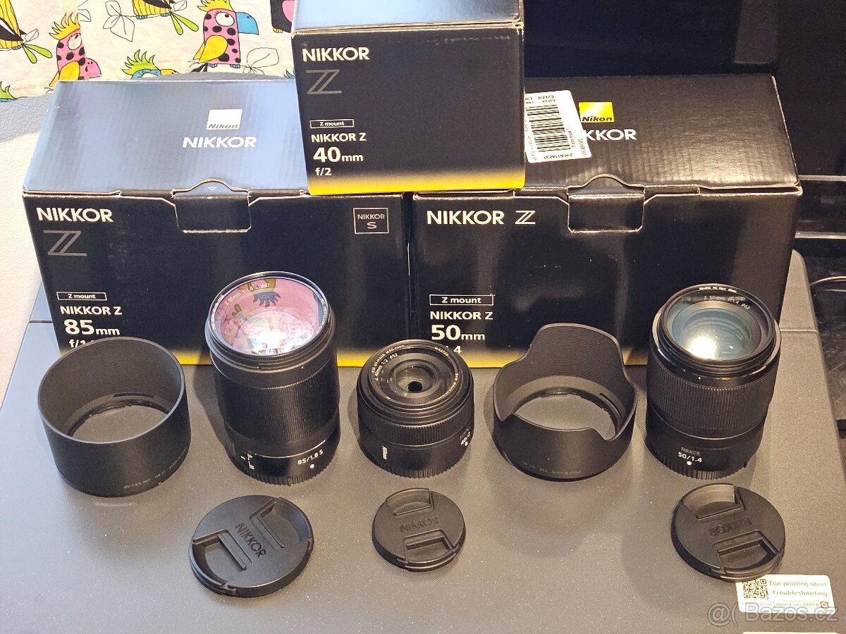 Nikon Z 40mm 50mm a 85mm v záruce
