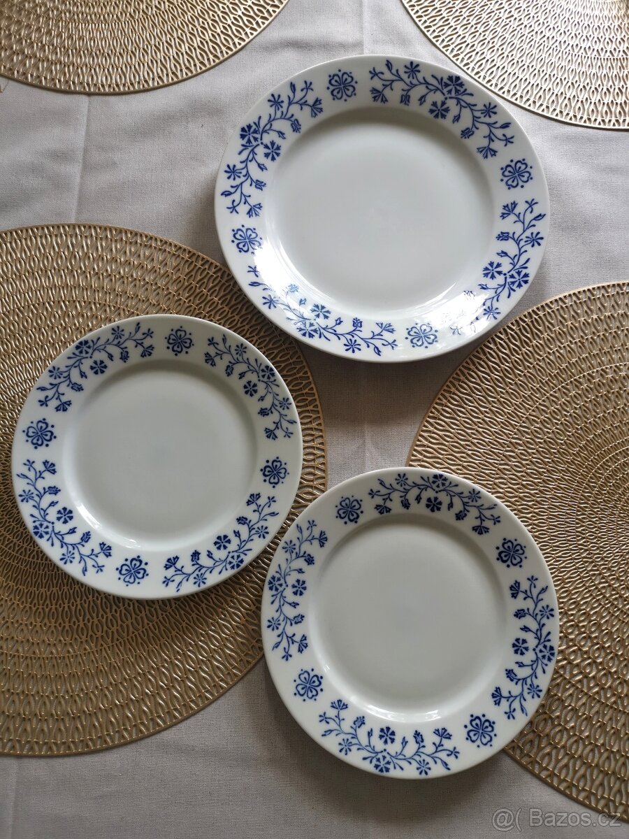 3x talíř MZ Echt Cobalt