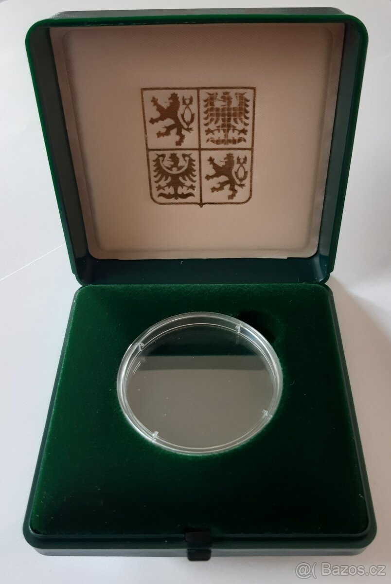 ETUE k 2000 Kč minci Milenium se zlatou inlejí PROOF a jiné