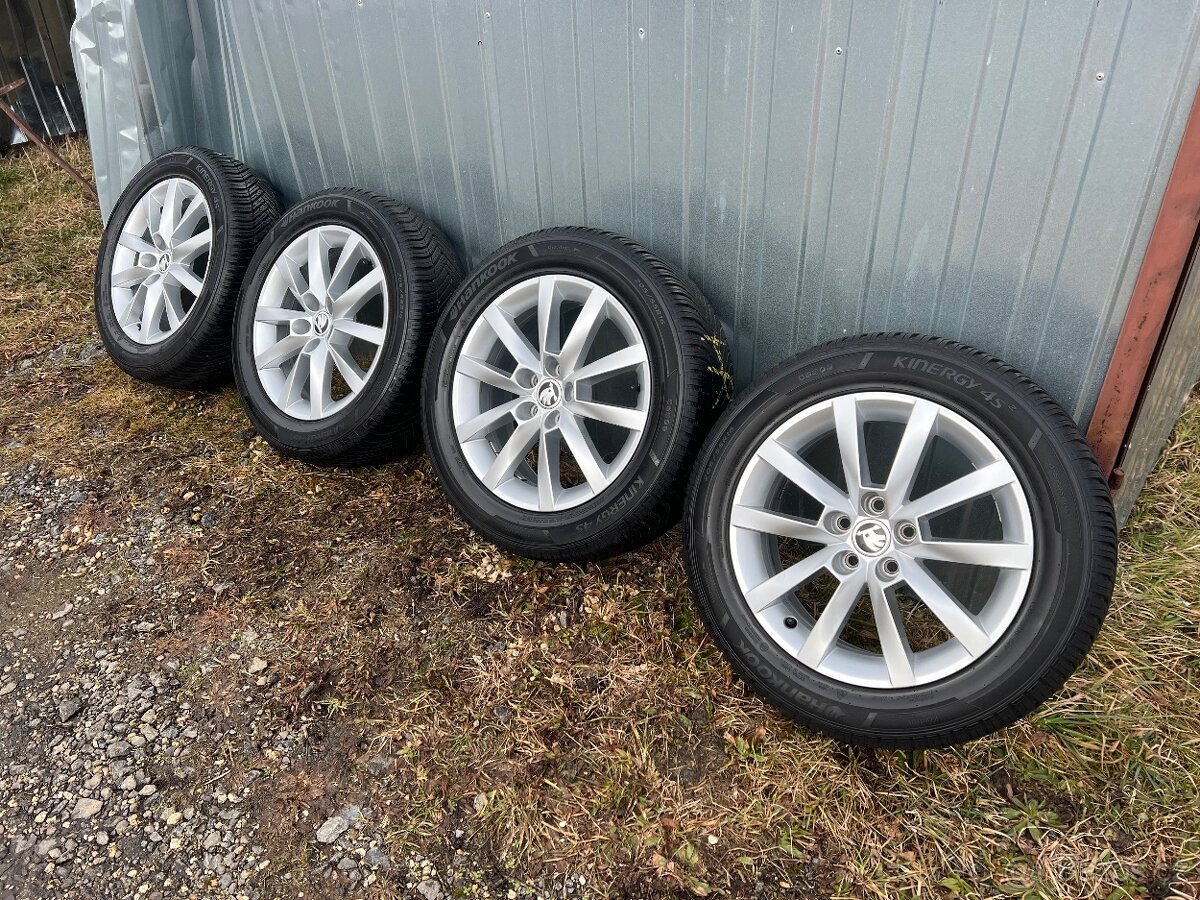 Originální celoroční alu sada Škoda 205/55R16, 6mm