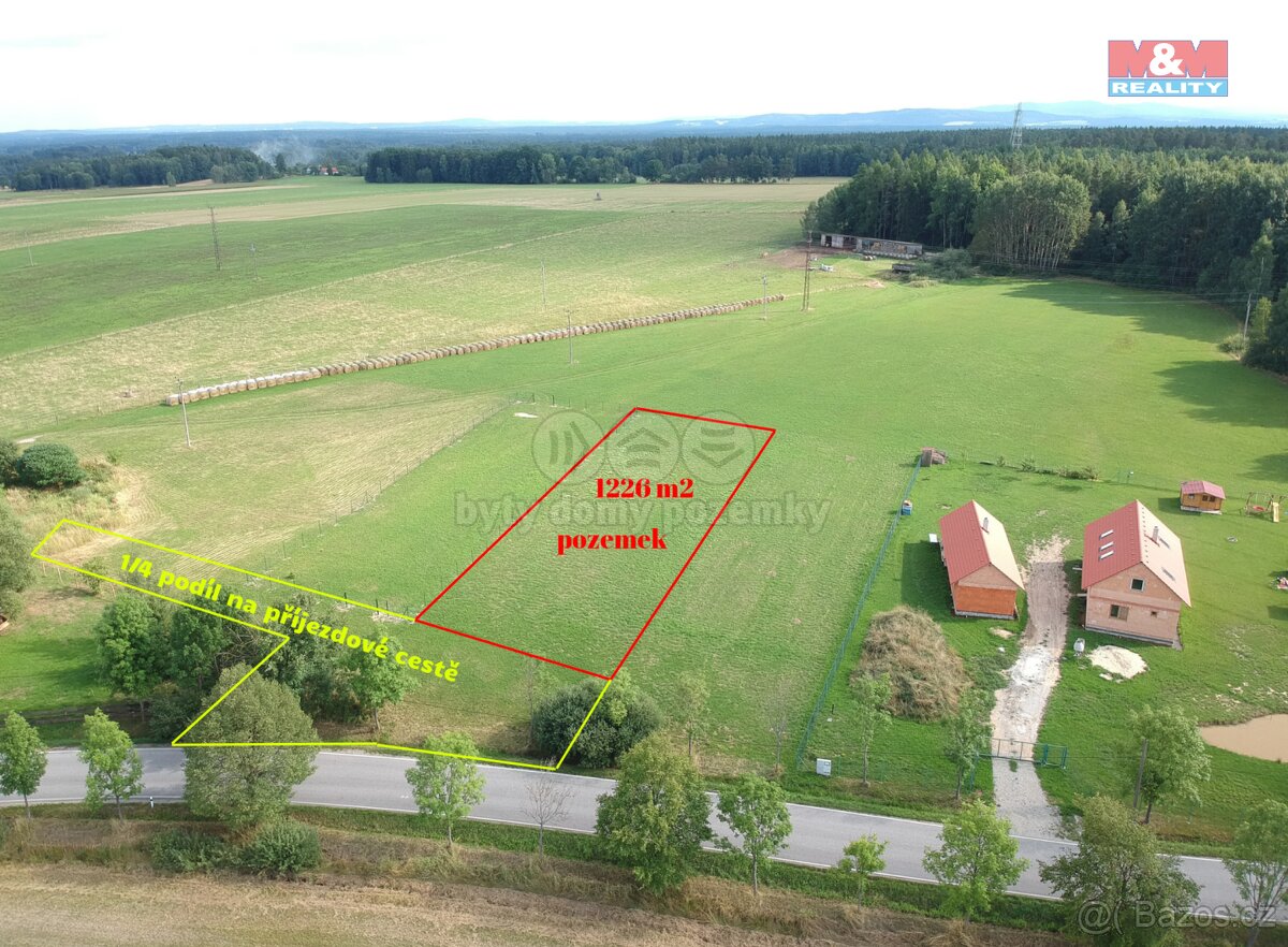 Prodej pozemku k bydlení, 1226 m², Suchdol nad Lužnicí