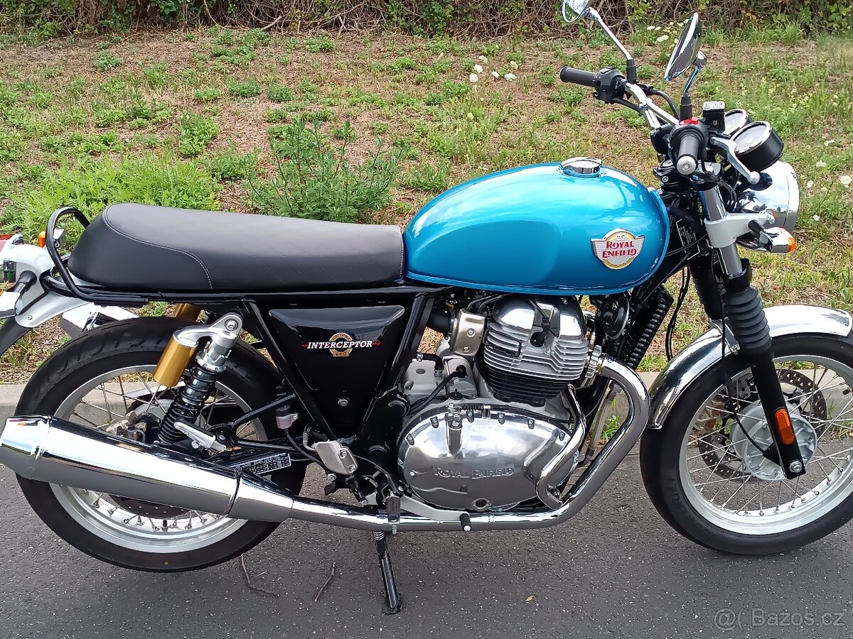 Royal Enfield Interceptor 650, jako nový, 5 tkm,, bez invest