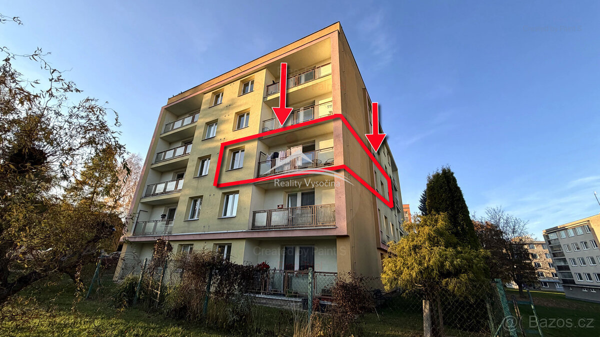 Velmi pěkný zděný byt 3+1 Humpolec