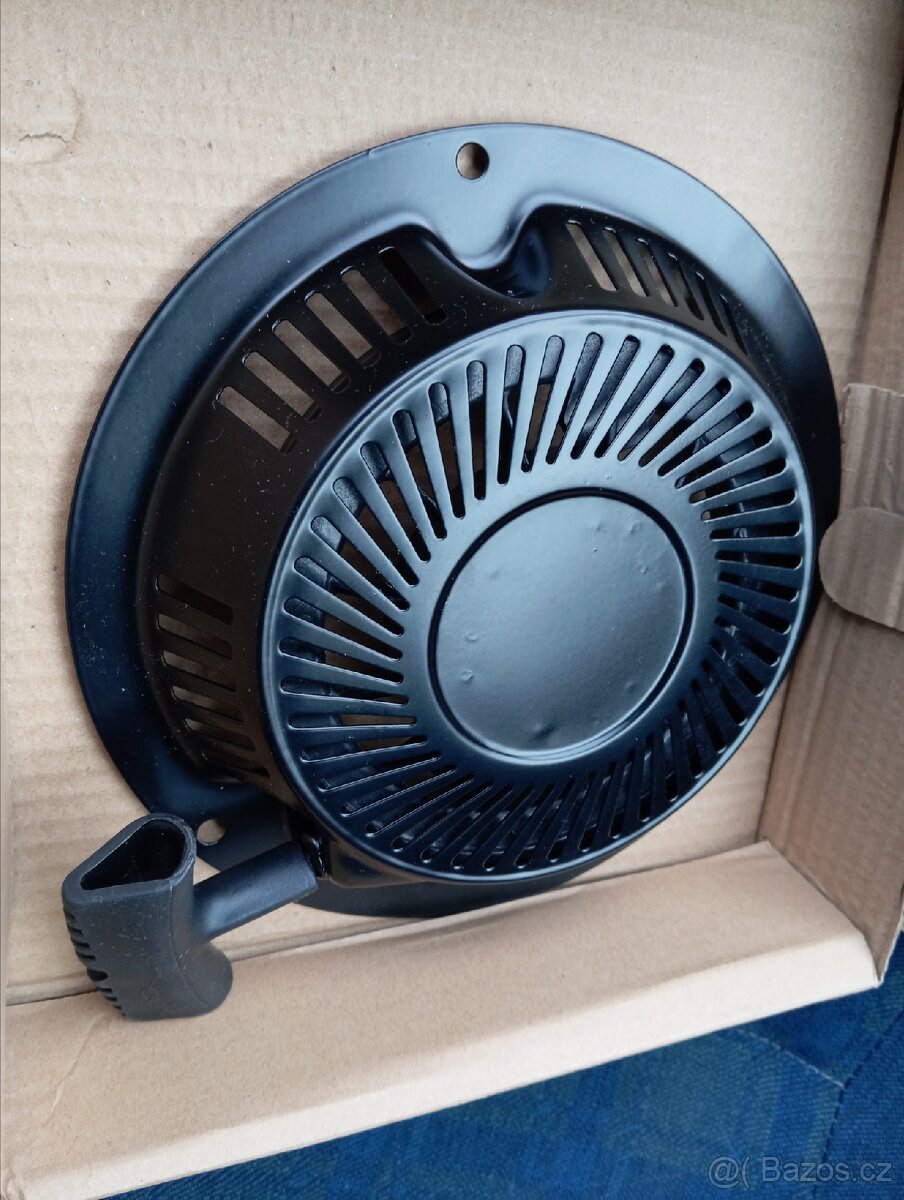 Startování na sekačku.