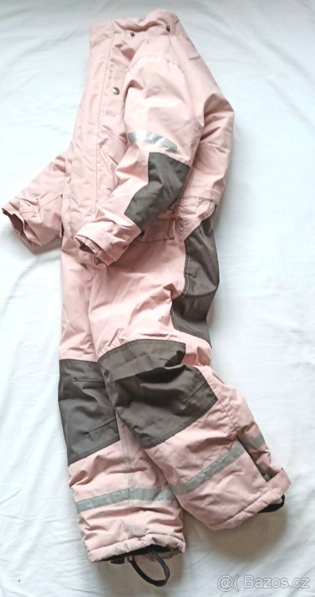KVALITNÍ ZIMNÍ NEPROMOKAVÁ KOMBINÉZA- KULING, 6-7 let, 122 c