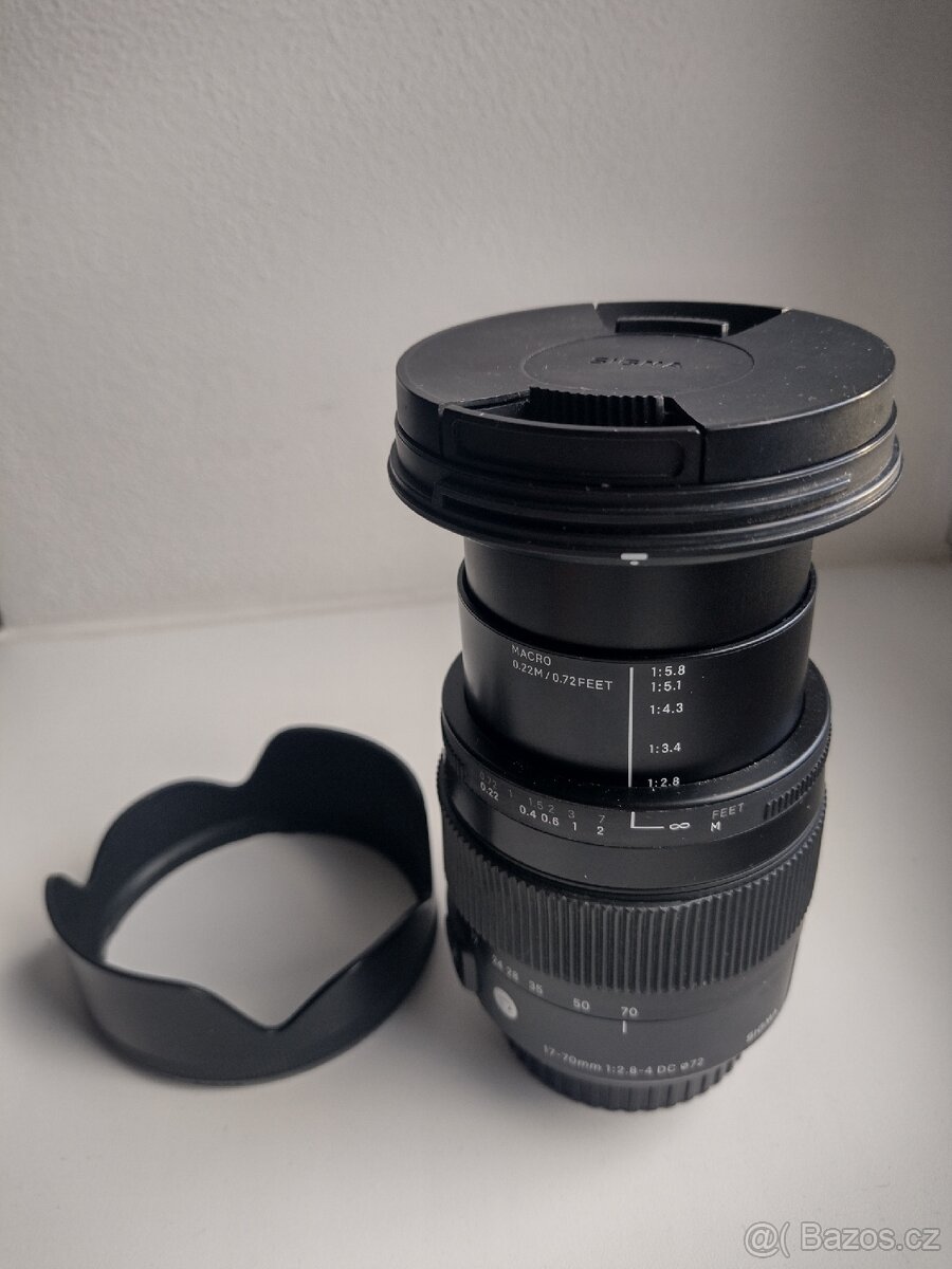 Sigma 17-70 mm f/2,8-4,0 pro Canon + polarizacni filtr B+W