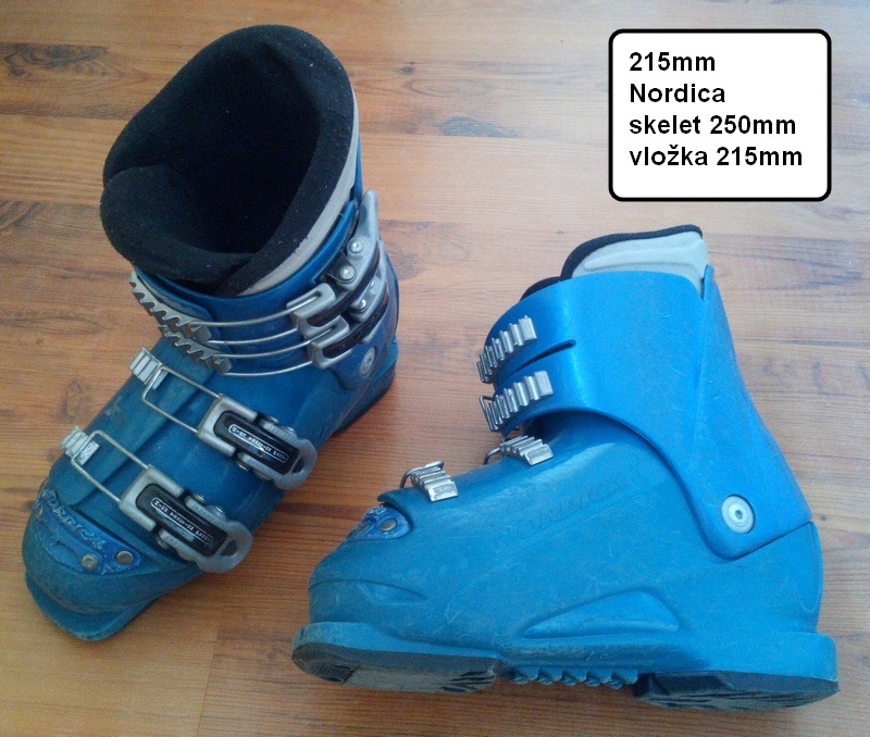 Sjezdové boty Nordica, dětské, MP 21,5cm