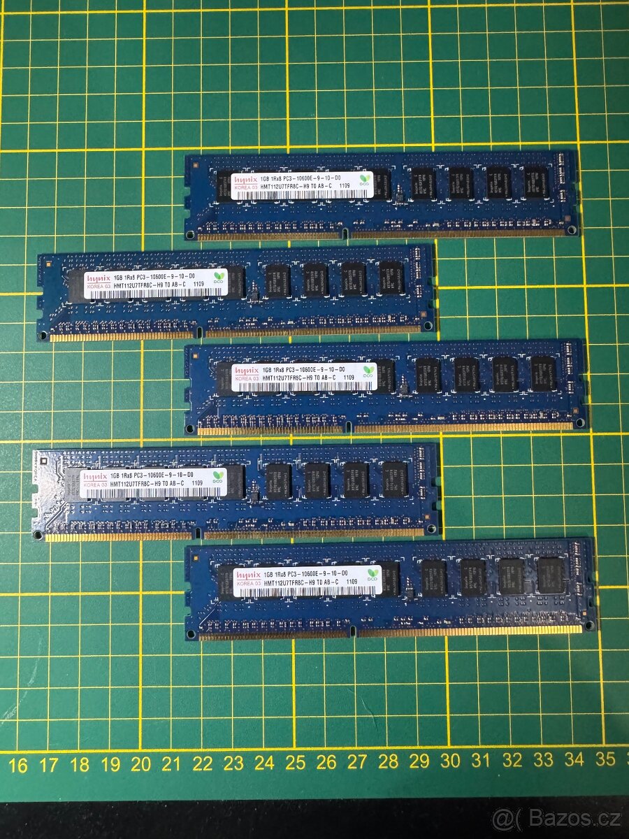 DDR3 1333MHz ECC 1x4GB 2x2GB 5x1GB