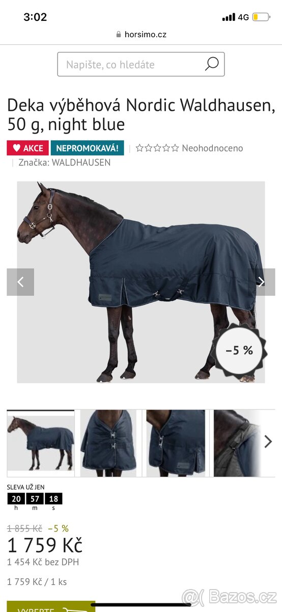 Výběhová deka 125cm 50g