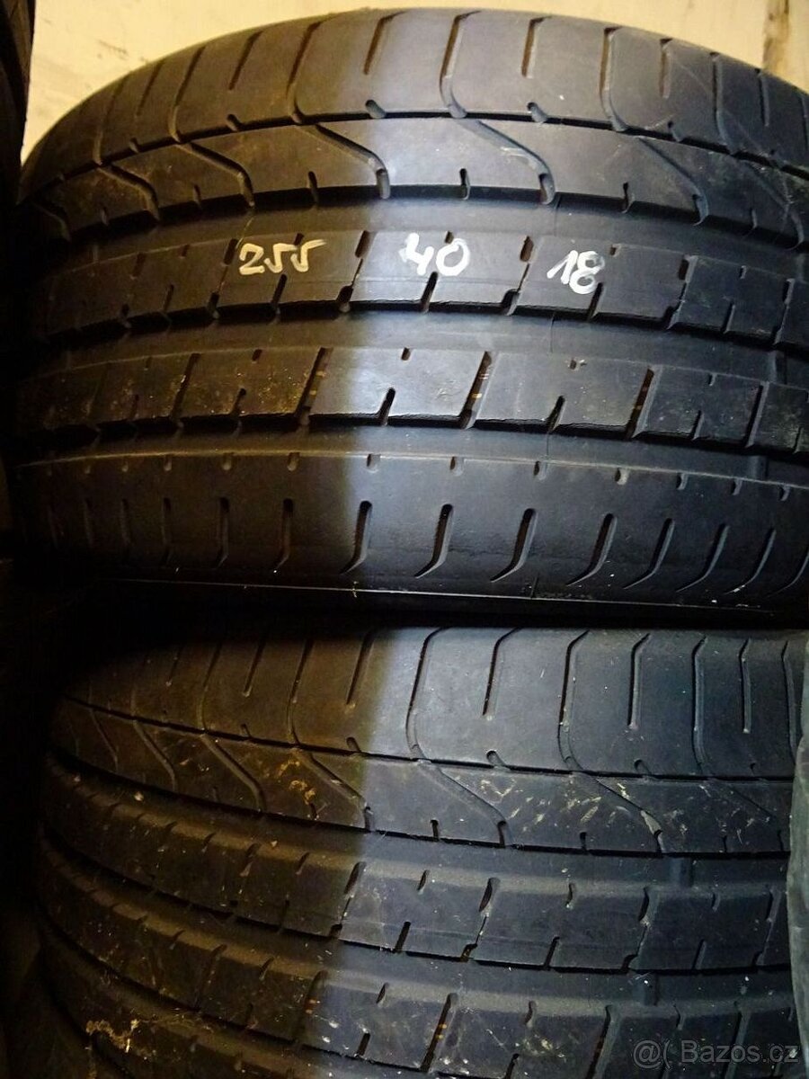 Letní pneu Pirelli, 255/40/18, 2 ks, 6,5 mm