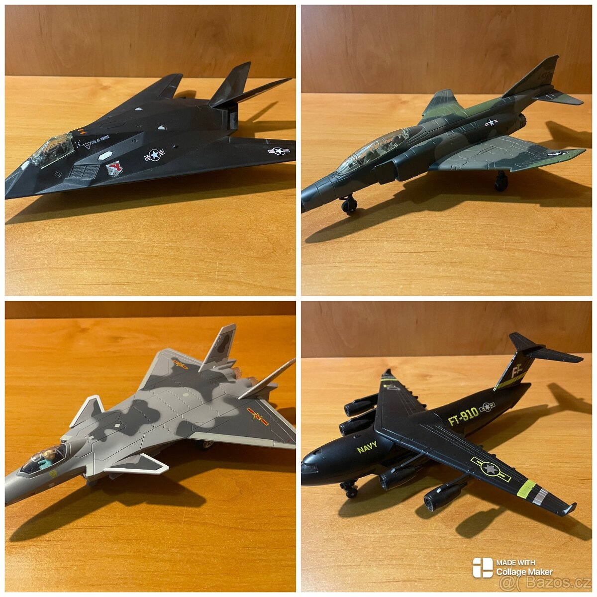 Plastové modely letadel - hračky