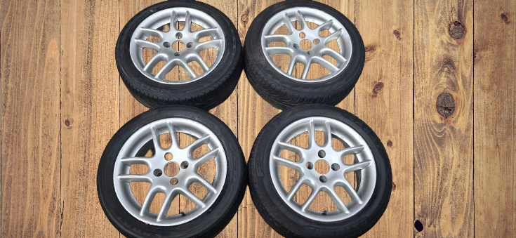 ALU PLATIN 15" 4x100 ET35 s letními pneu 195/50/15