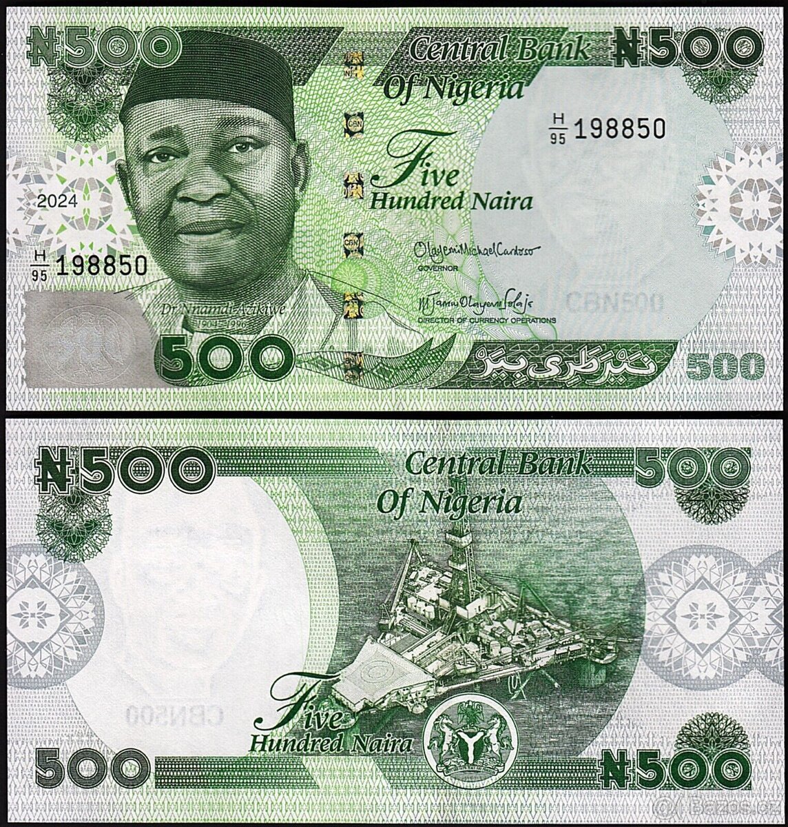 Nigérie - 500 Naira bankovka, 2024, UNC