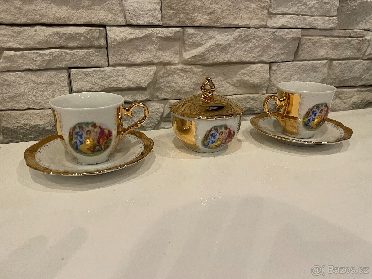 Přátelský porcelánový set tři grácie