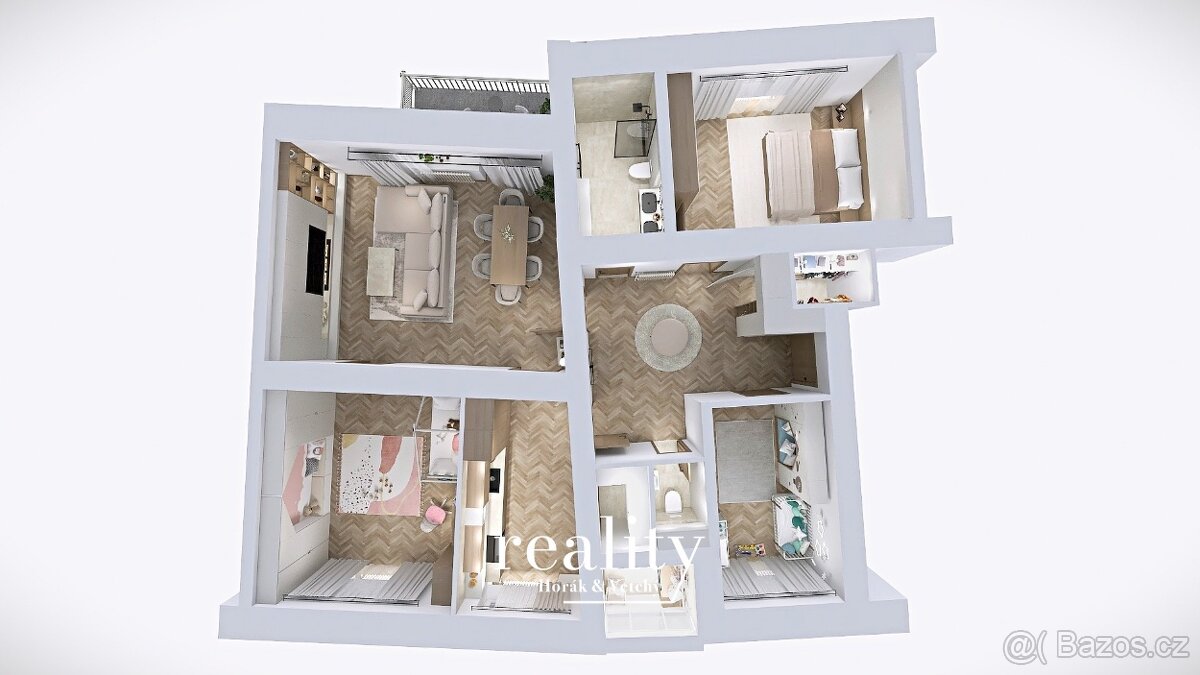 TOP byt / 4+1 / zděný / skoro 100m2 u centra Jihlavy