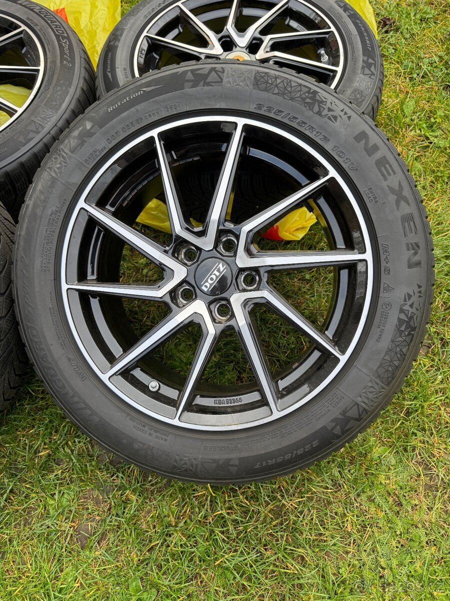 Sada kol DOTZ se zimní pneu 225/55R17