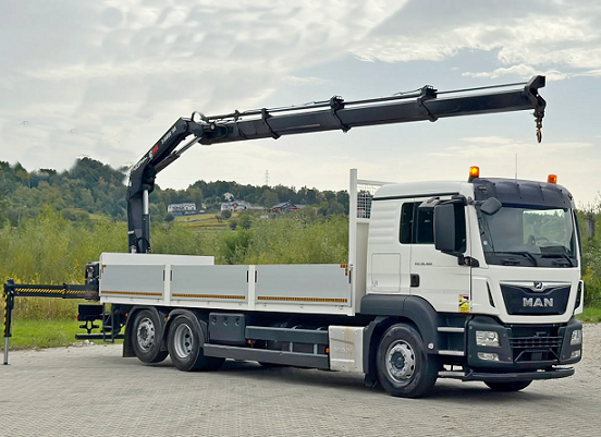 MAN TGS 26.460 6x2 - valník s hydraulickou rukou