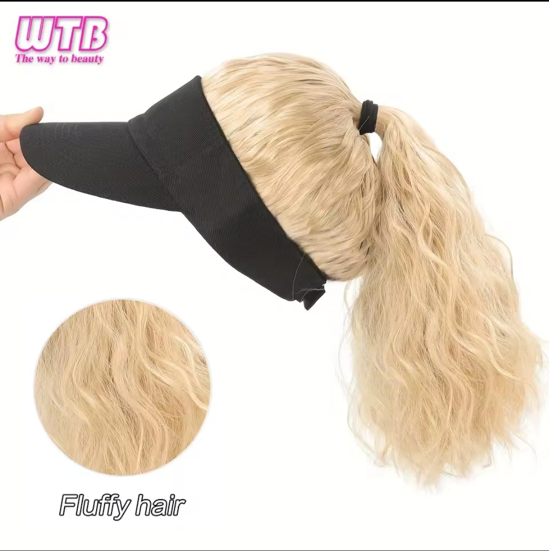 Nový kšilt s blond vlasy v culíku