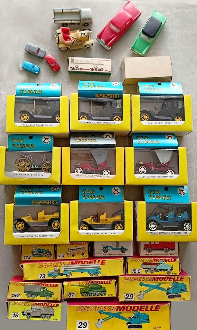 Plastové modely autíček Igra a espewemodelle