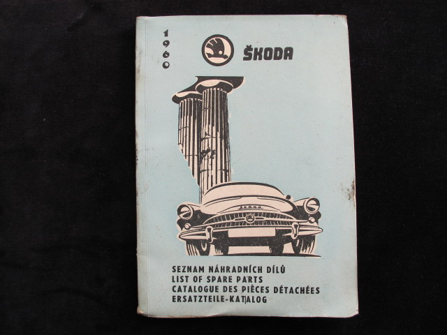 Škoda Octavia a Octavia super Seznam náhradních dílú 1960