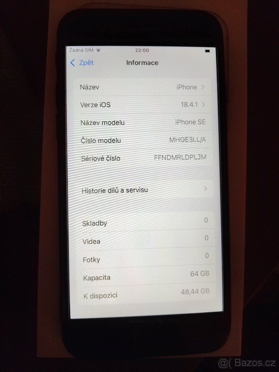 iPhone SE 2020 černý 64gb