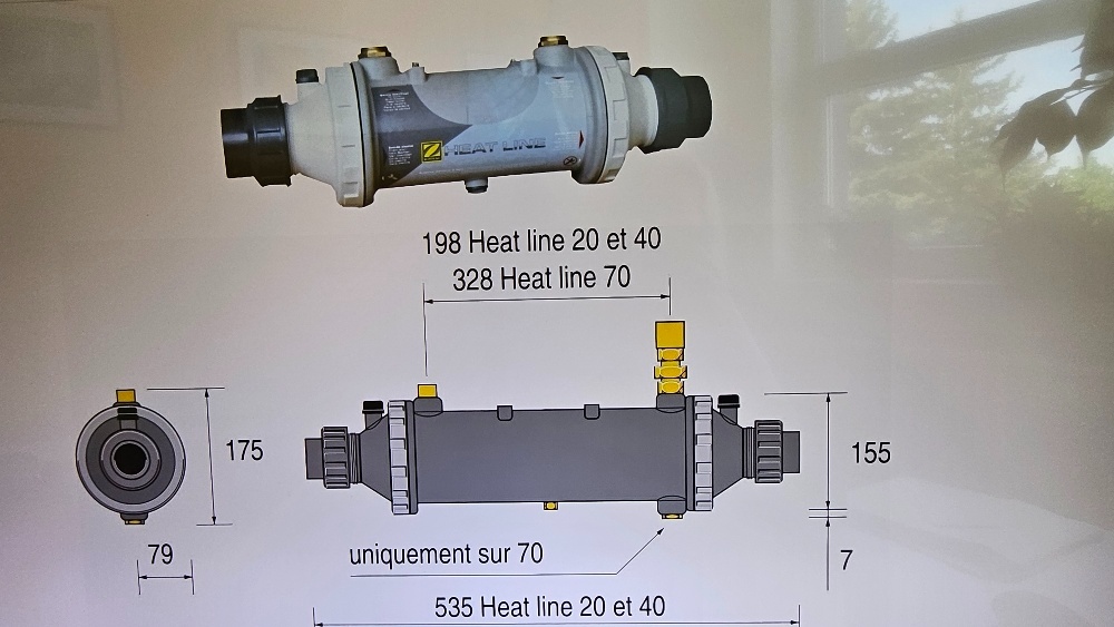 bazénový výměník Zodiac Heat Line 40kW.