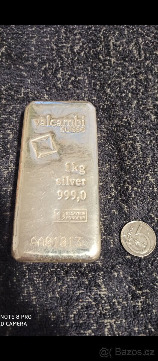 Stříbrný slitek 1 Kg