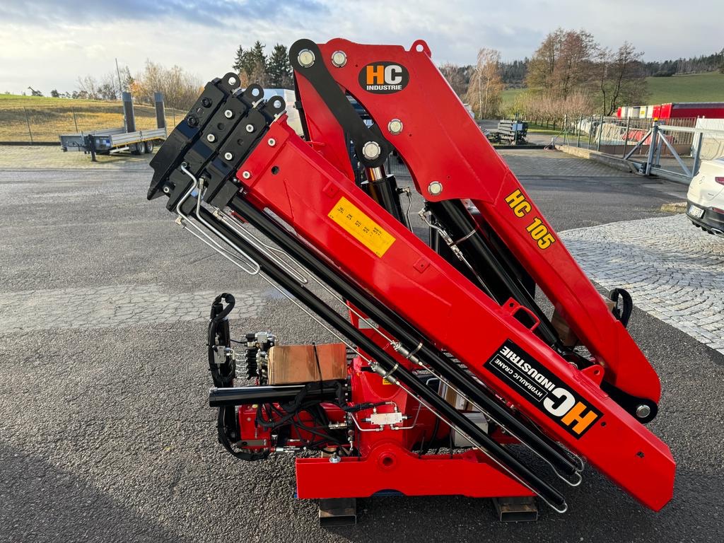 Hydraulický jeřáb HC 105 nový se zárukou, 3 hydr. výsuvy