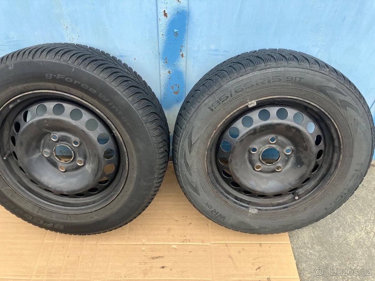 Zimní sada 195/65R15 octavia passat 5x112