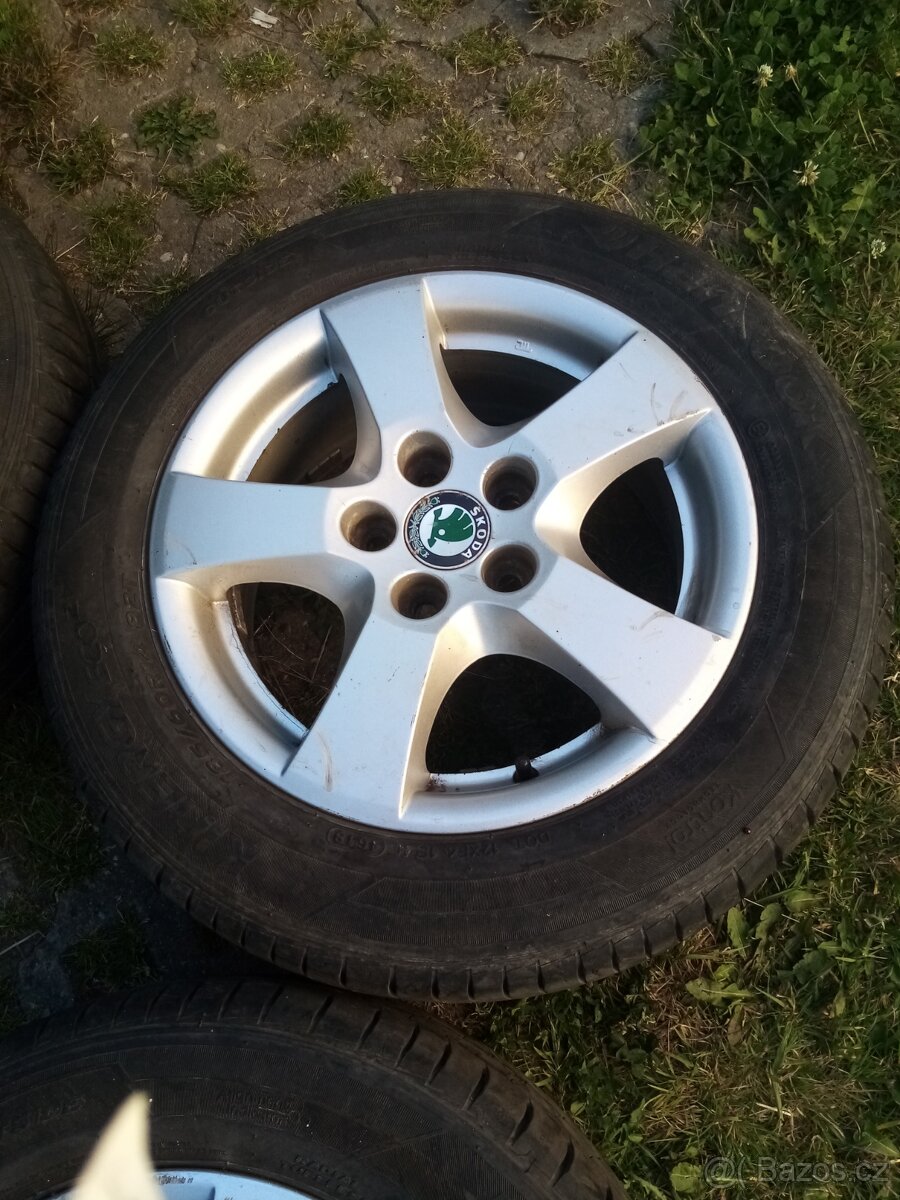 PRODAM=ALU KOLA 5X100 R-14 SKODA ORGINALY