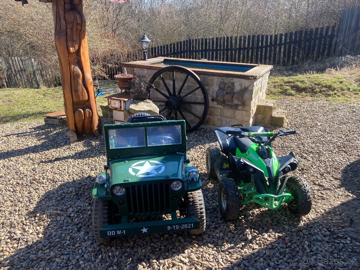 Dětské elektro auto pro tři děti