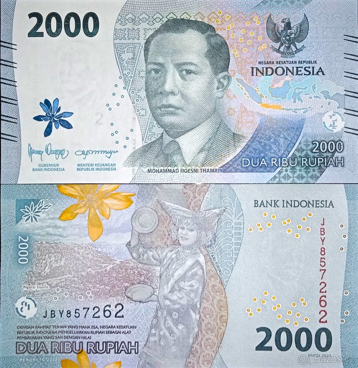 2000 rupií Indonésie 2022 UNC