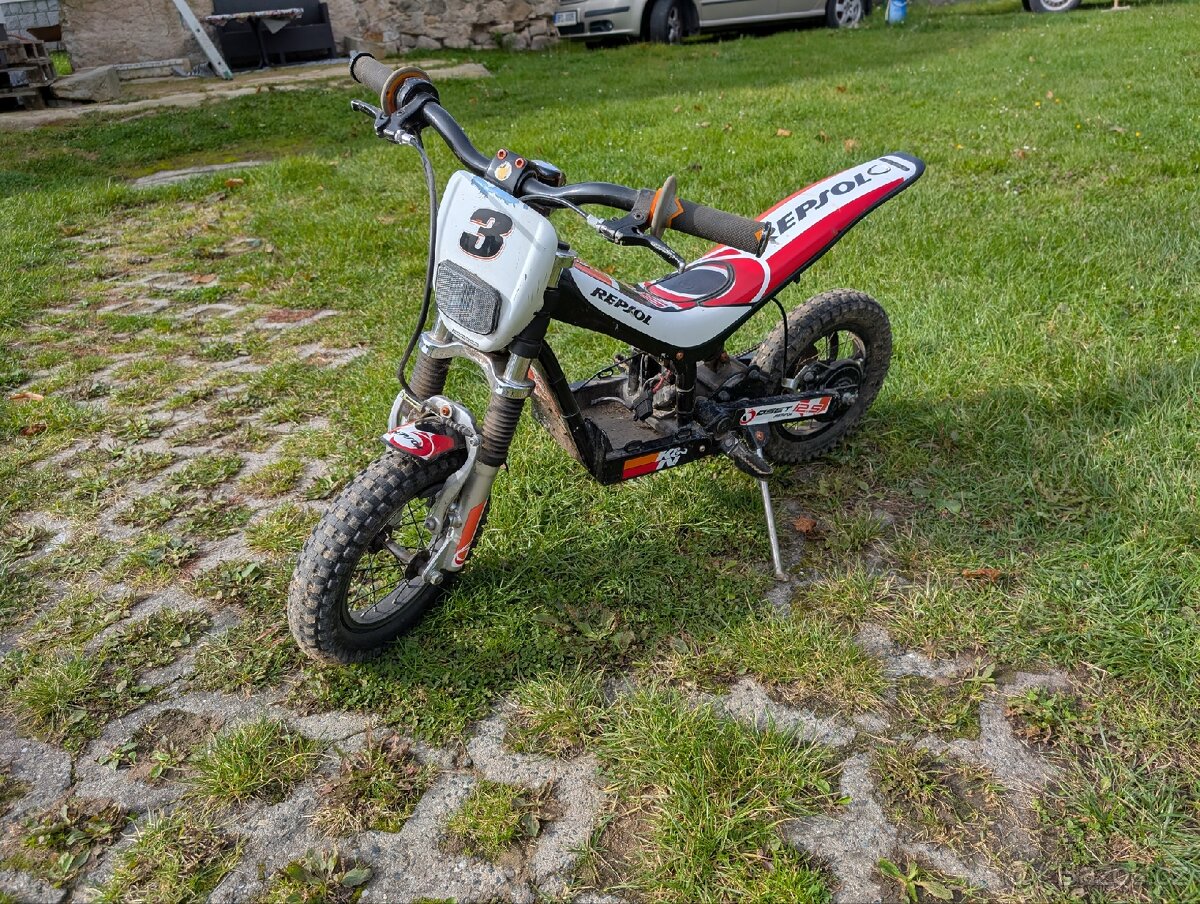 REZERV: OSET 12.5 Racing Repsol – dětská elektrická motorka