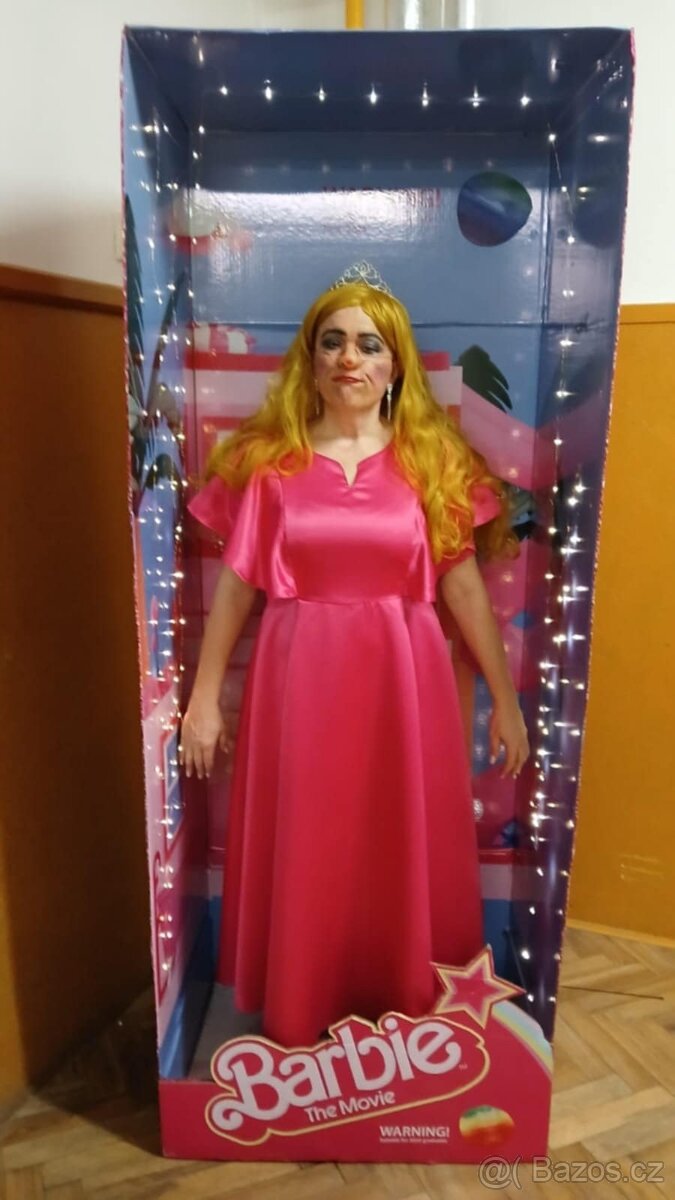 PRODÁM růžové šaty vel.XXL