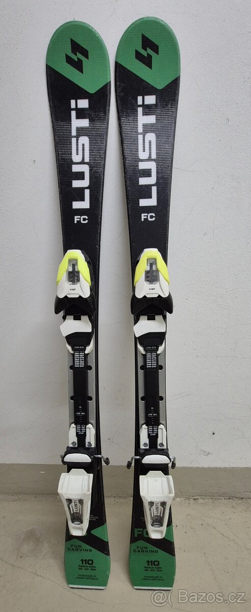 Lusti FC (Fun Carving) lyže, délka 110cm, radius 4,5m