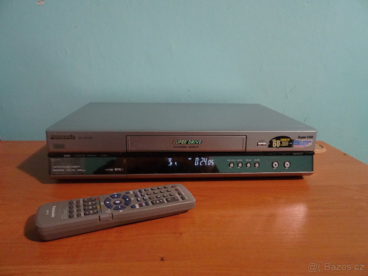 S-VHS-ET video Panasonic NV-SV120- 3D DNR- 6hlav-HIFI stereo