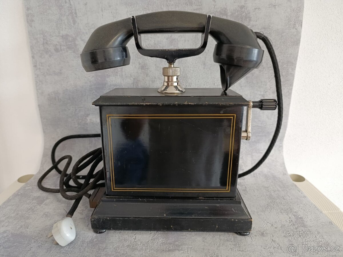 Starý dánský orig.telefon na kliku Kristian Kirk - do sbírky