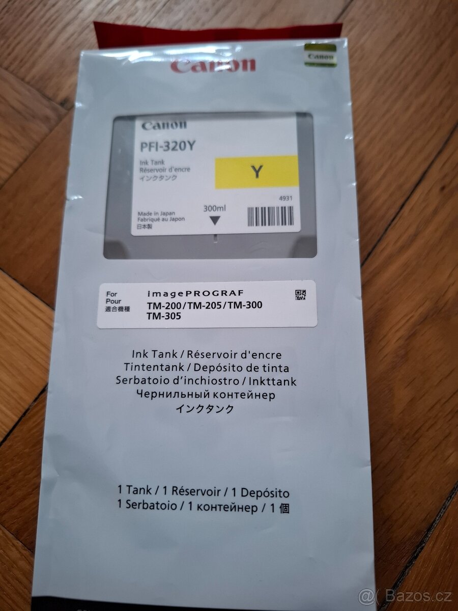Canon PFI-320Y Yellow Ink tank, originál