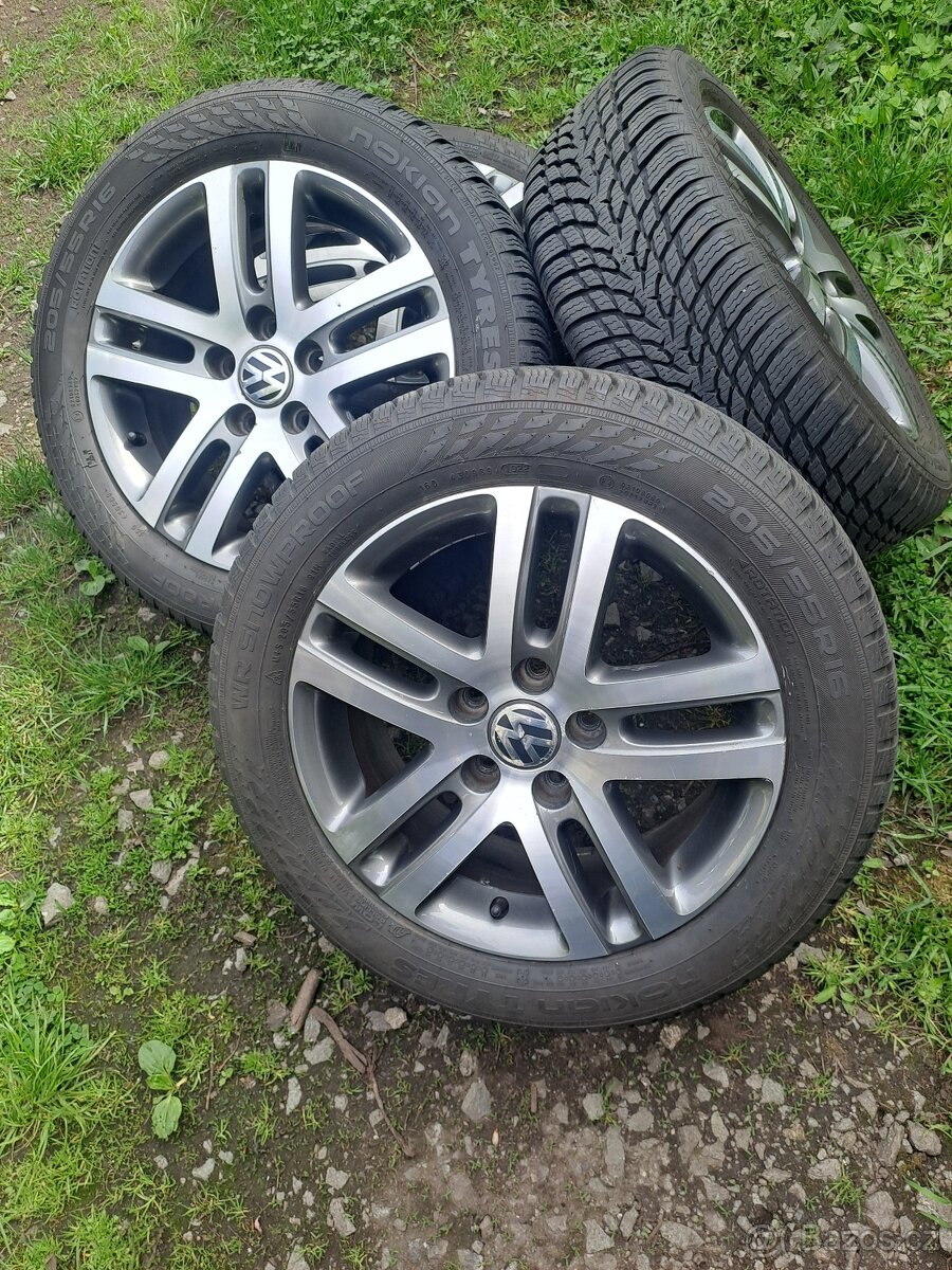 Alu kola 5x112 originál VW 205/55 R16