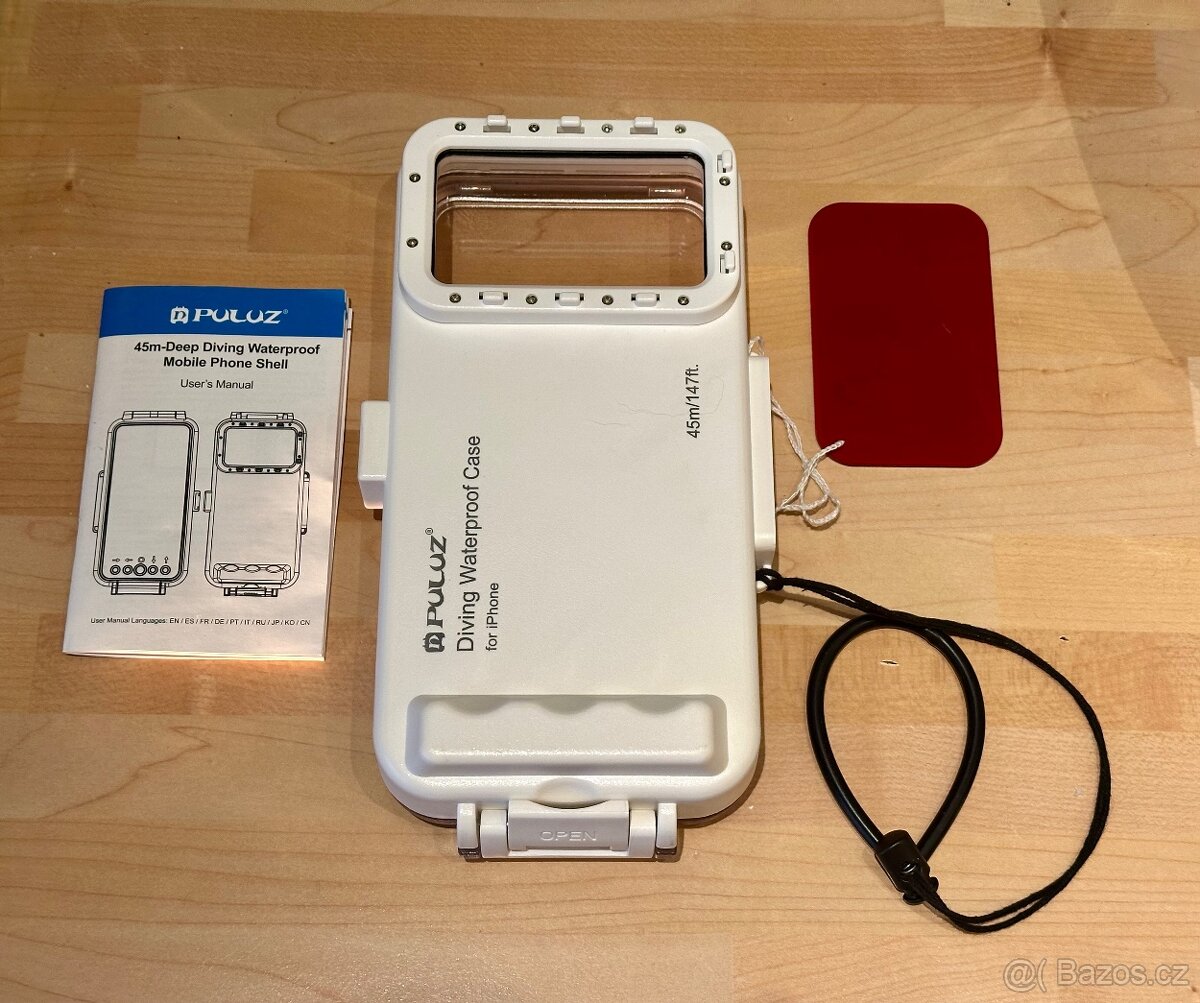 Puluz podvodní pouzdro pro Iphone13 a výše do 40 m