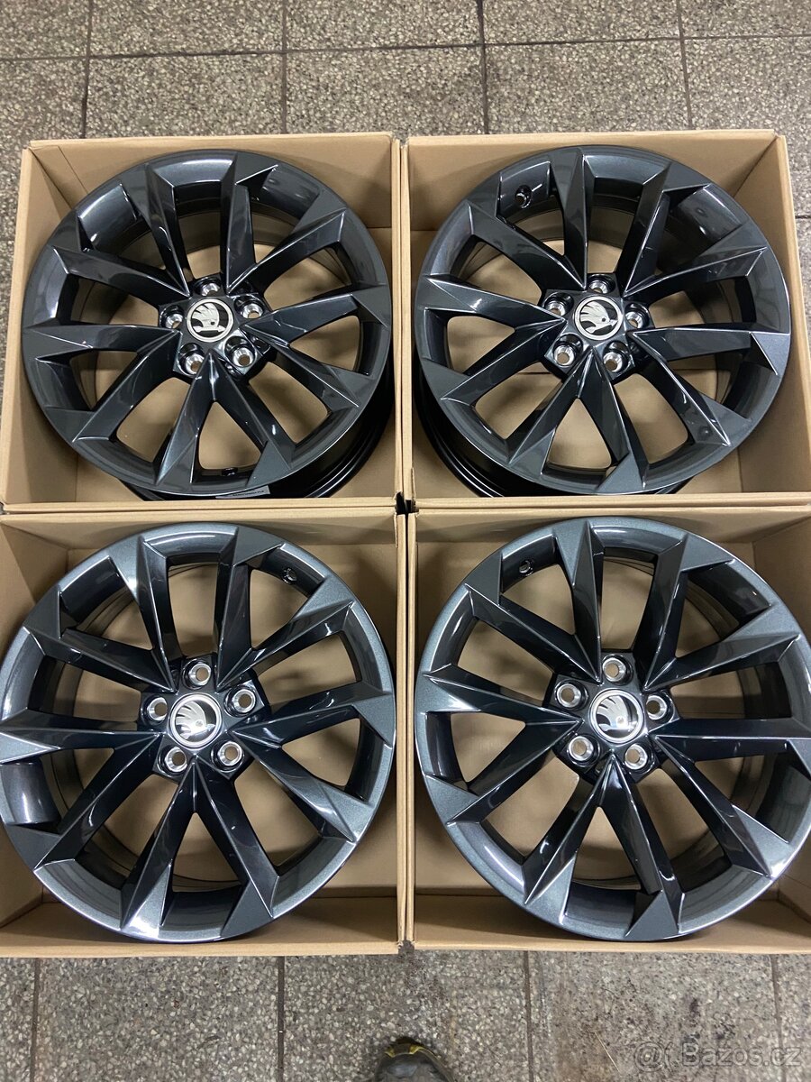 4ks NOVÉ orig.alu disky 5x100 R16 Škoda Kamiq/Scala - Italia