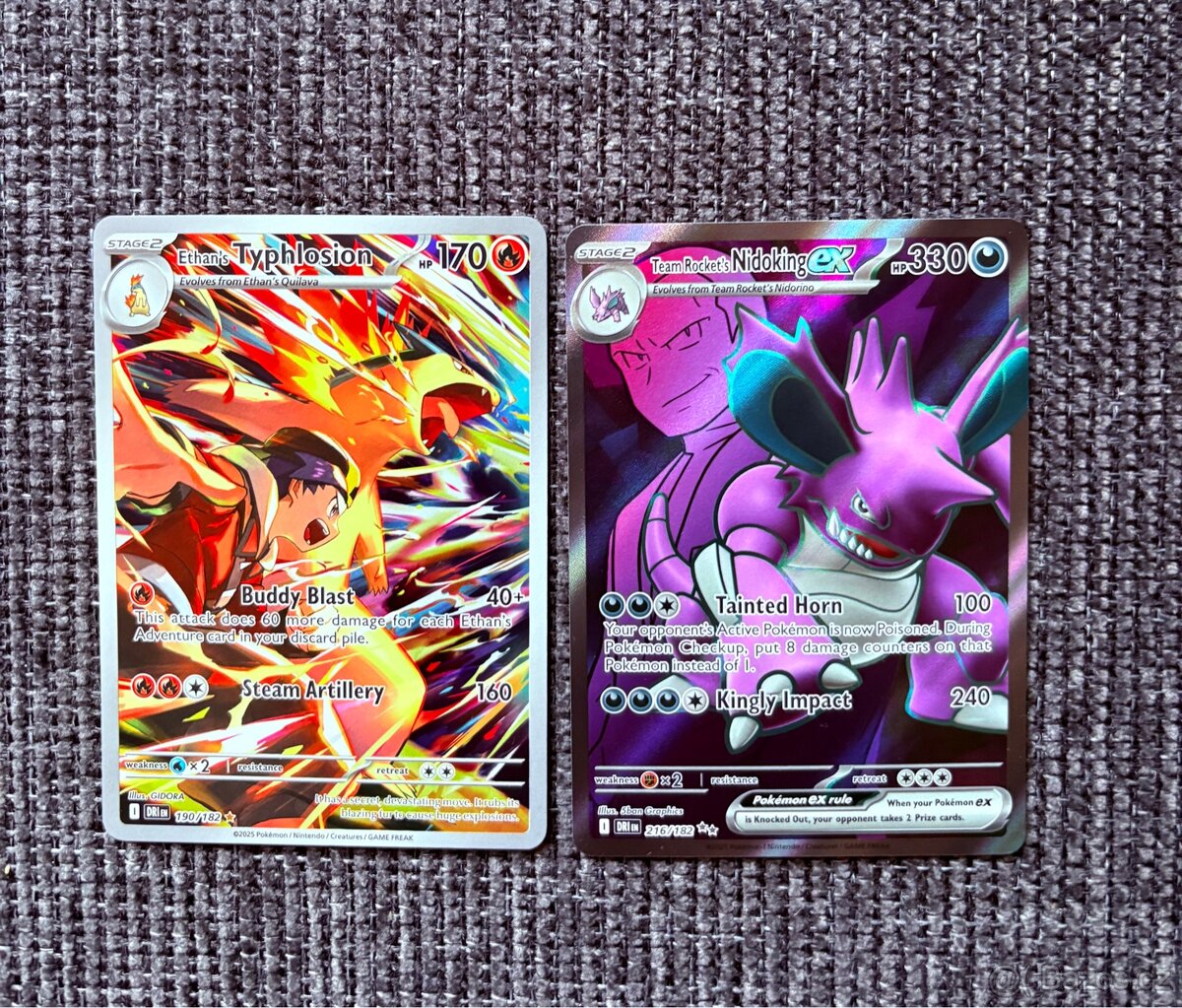 Ethan’s Typhlosion & Team Rocket’s Nidoking EX – Full Art